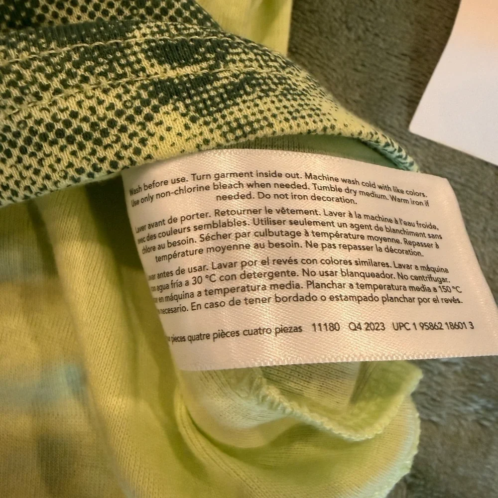 Carters Lime Green Wide Awake Shark 5/5A NWT